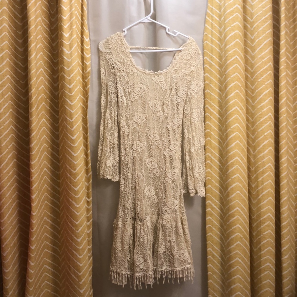 Cream Lace/Crochet Dress